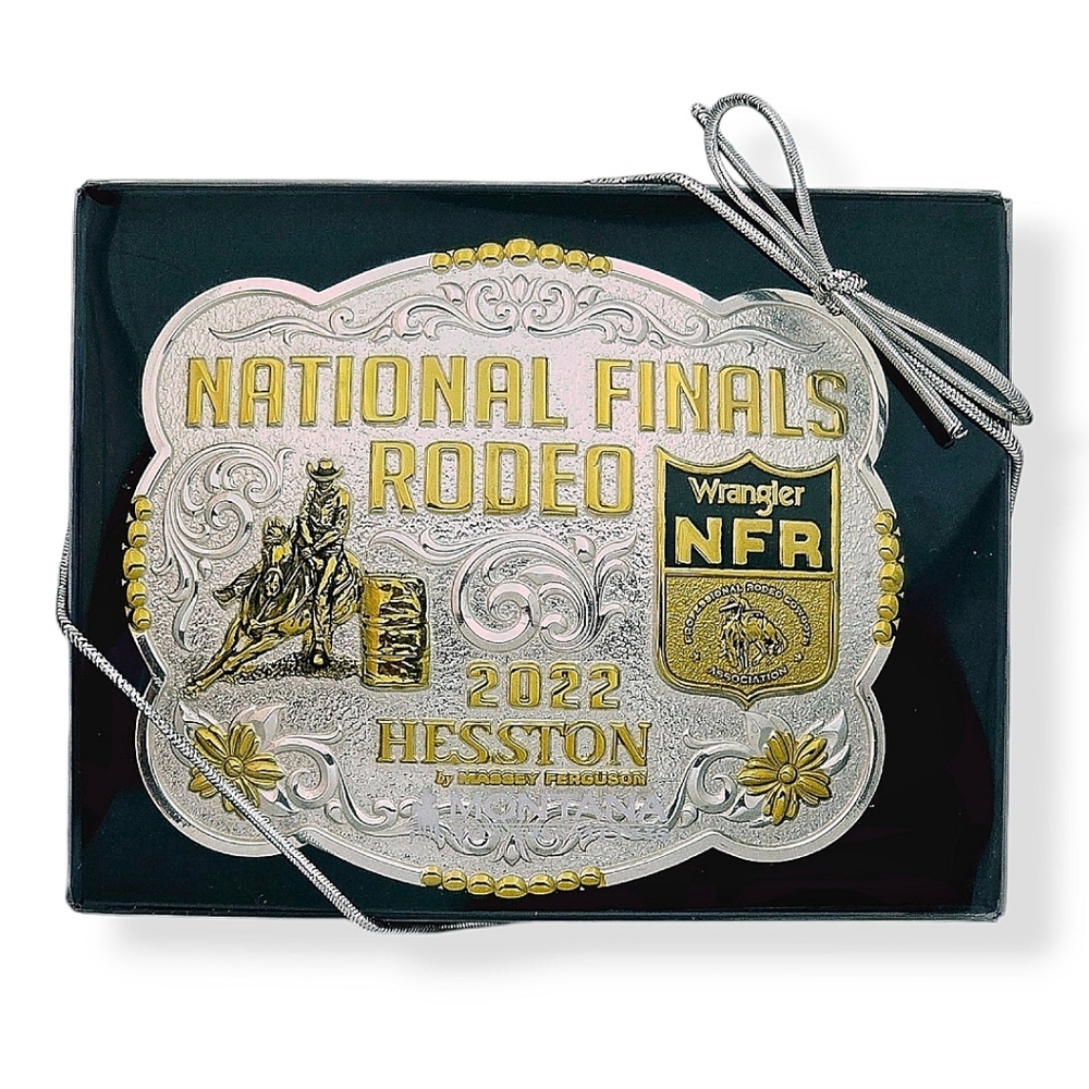 Montana Silversmith Fine Silver LIMITED EDITION 2022 Hesston NFR Buckle New $156 - Picture 4 of 7